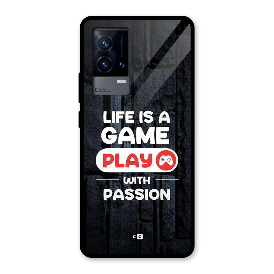 Play With Passion Glass Back Case for iQOO 9 5G