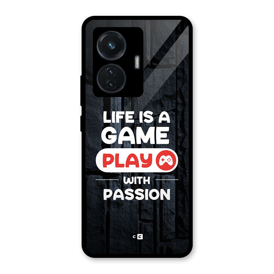 Play With Passion Glass Back Case for iQOO Z6 44W