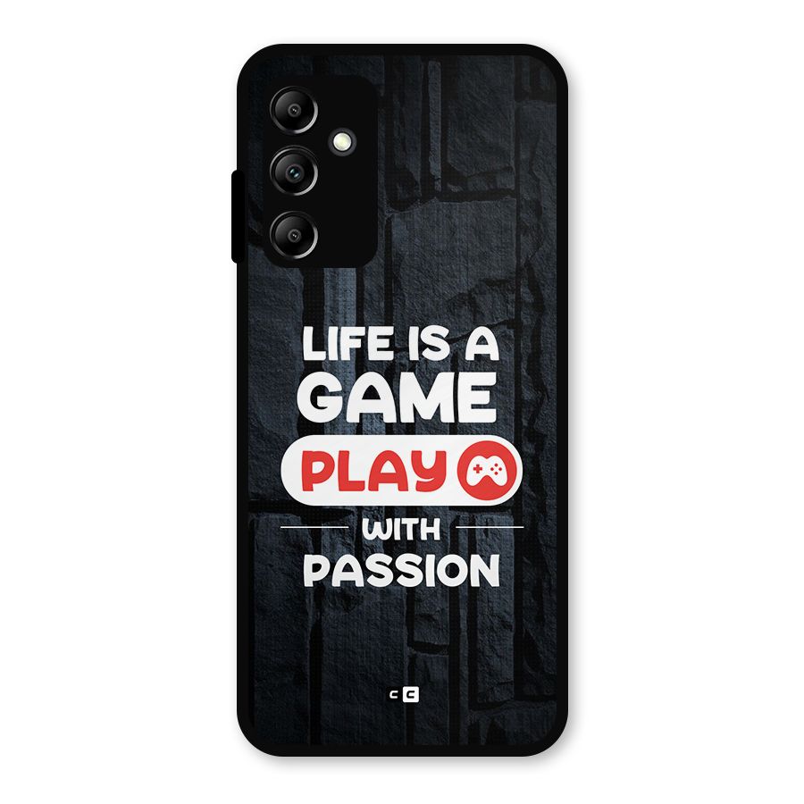 Play With Passion Metal Back Case for Galaxy A14 5G