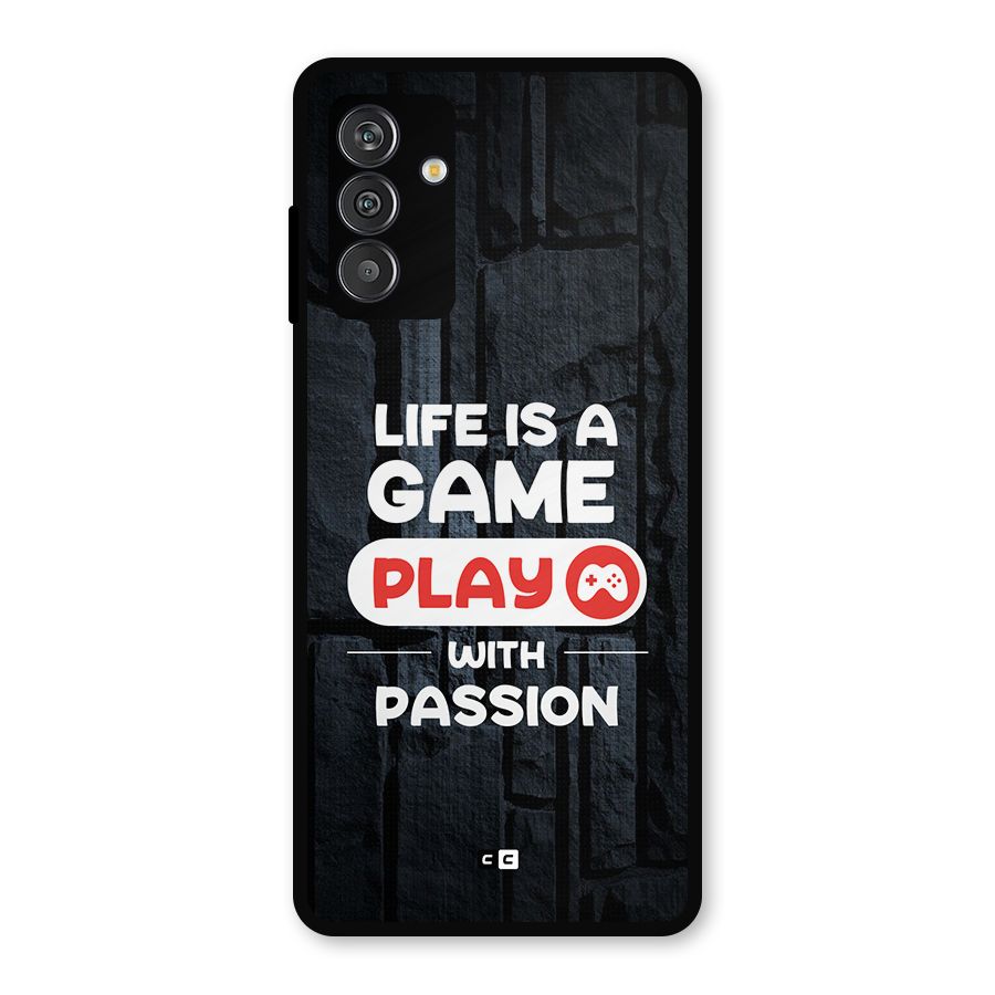 Play With Passion Metal Back Case for Galaxy F13