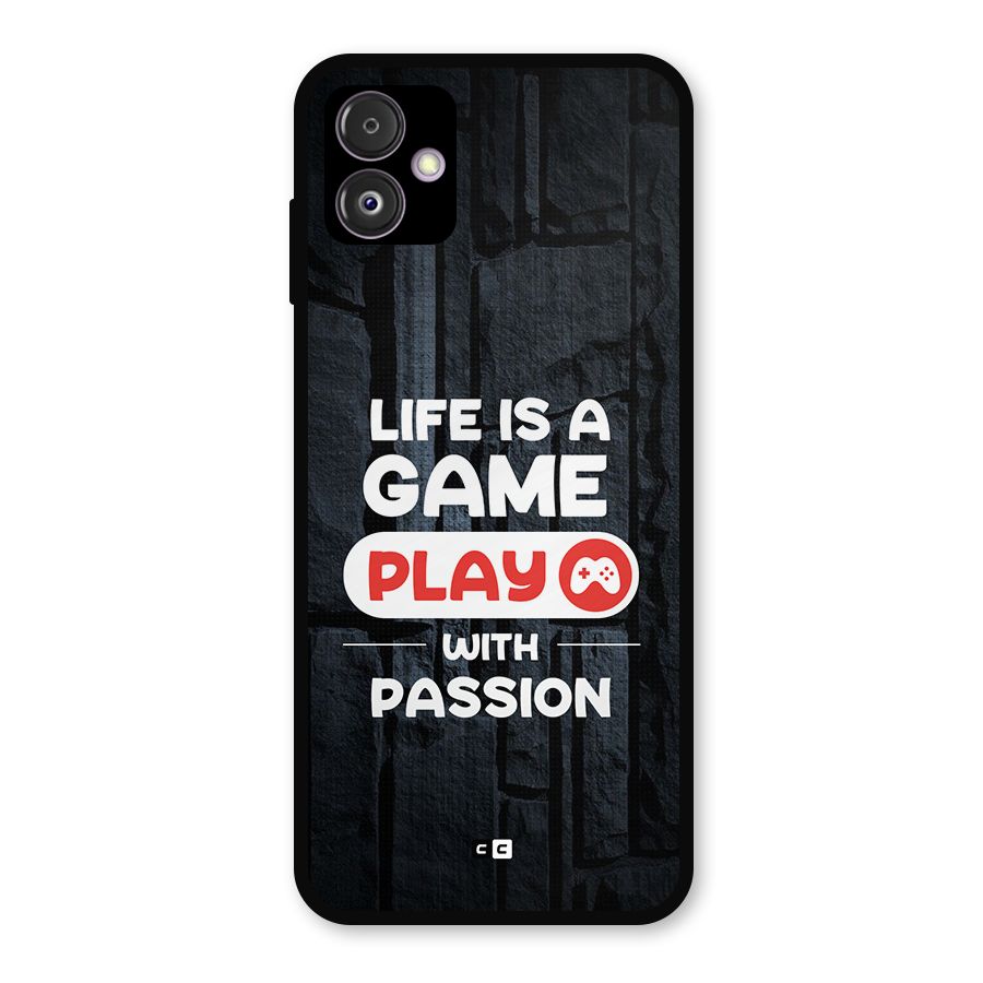 Play With Passion Metal Back Case for Galaxy F14