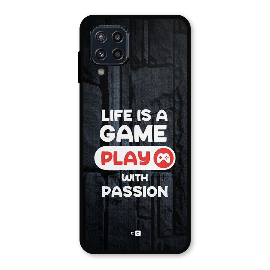 Play With Passion Metal Back Case for Galaxy M32