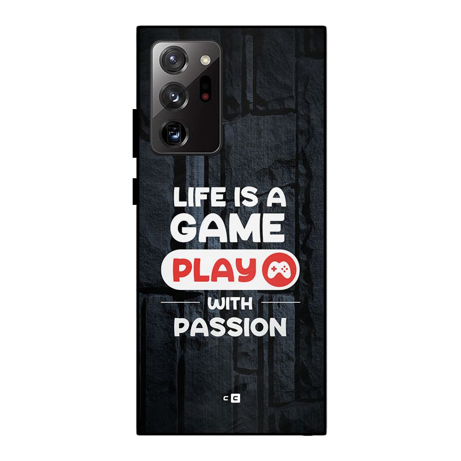 Play With Passion Metal Back Case for Galaxy Note 20 Ultra