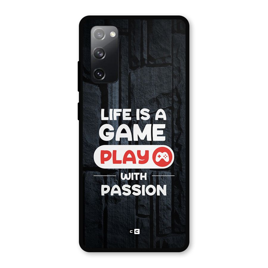 Play With Passion Metal Back Case for Galaxy S20 FE 5G