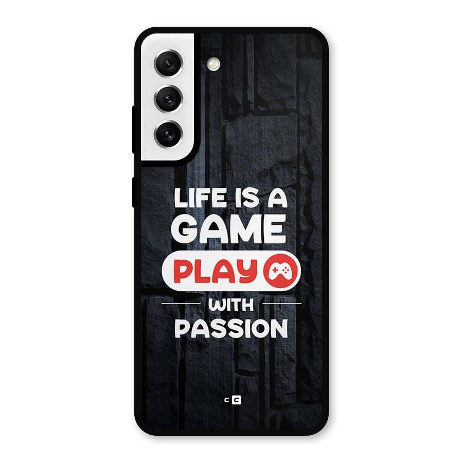 Play With Passion Metal Back Case for Galaxy S21 FE 5G