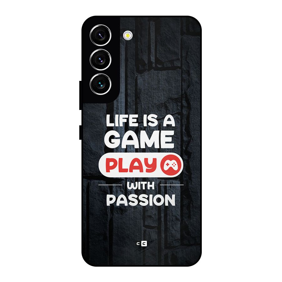 Play With Passion Metal Back Case for Galaxy S22 5G