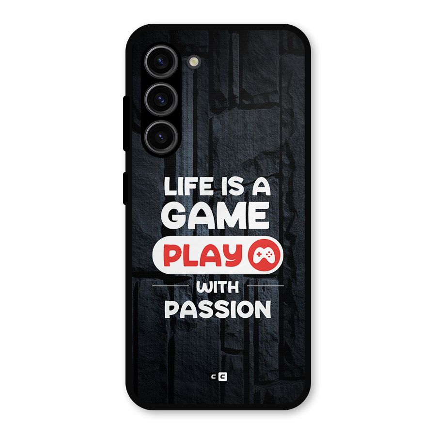 Play With Passion Metal Back Case for Galaxy S23