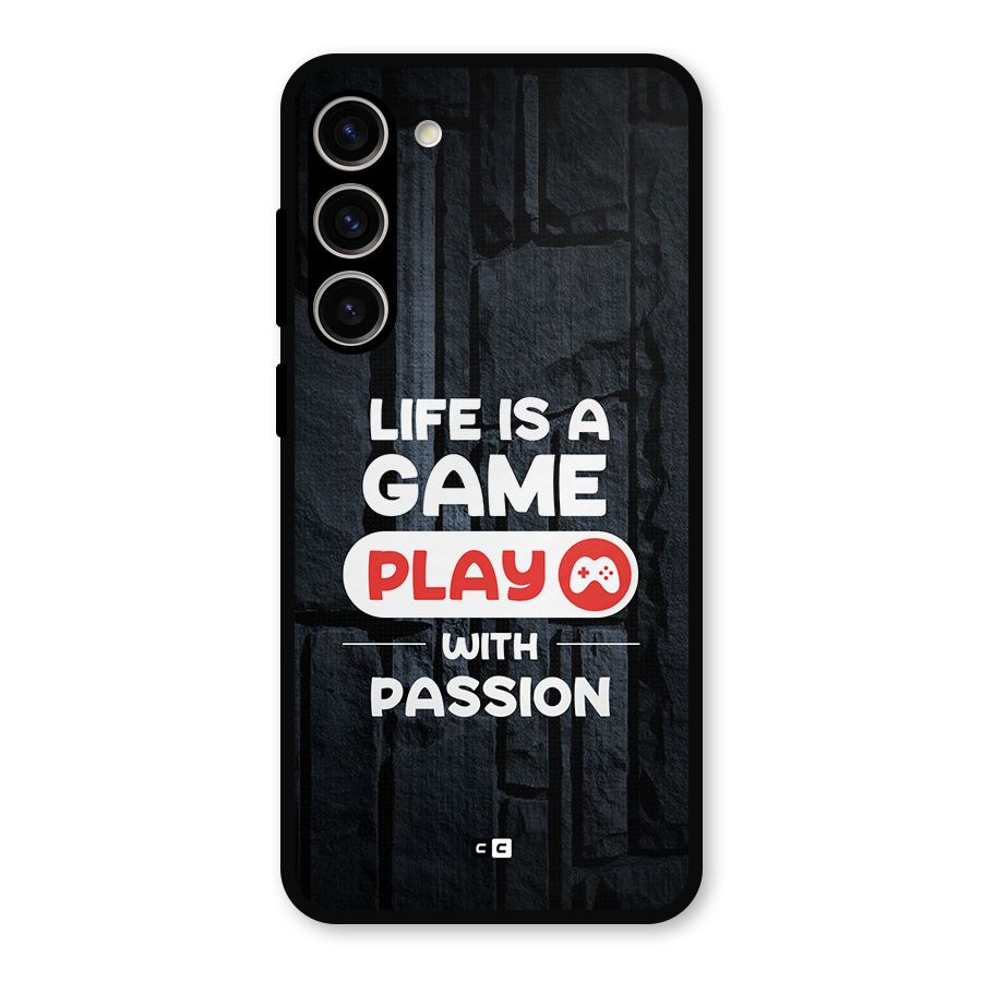 Play With Passion Metal Back Case for Galaxy S23 Plus