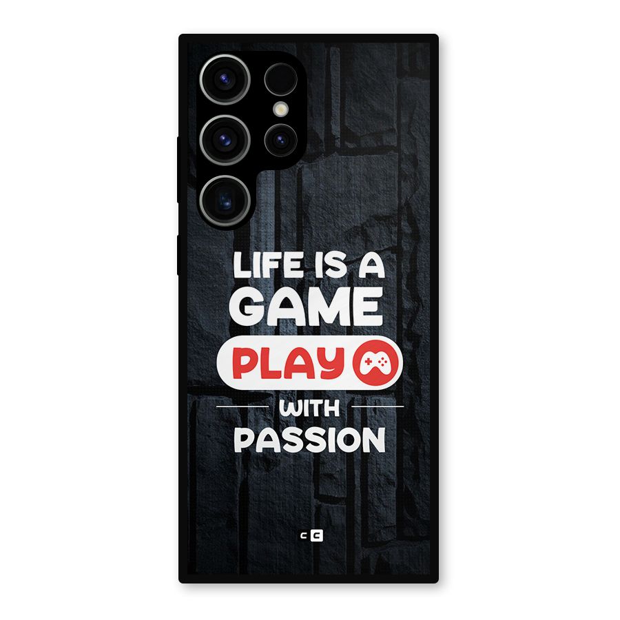 Play With Passion Metal Back Case for Galaxy S23 Ultra