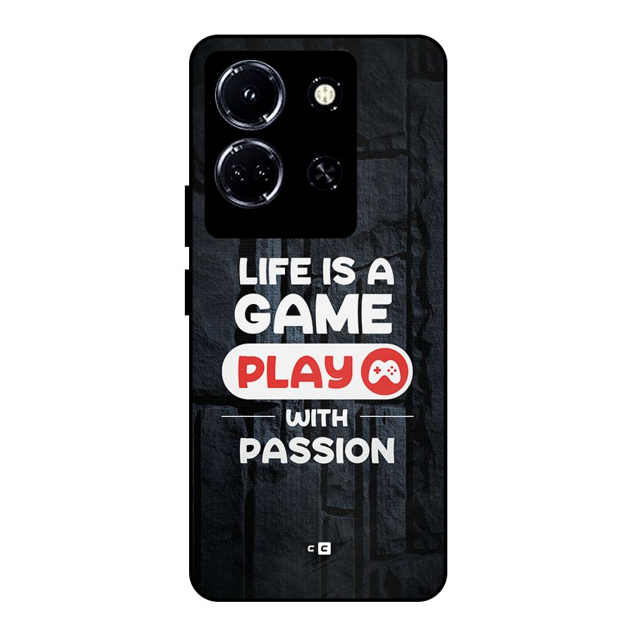 Play With Passion Metal Back Case for Infinix Note 30 5G