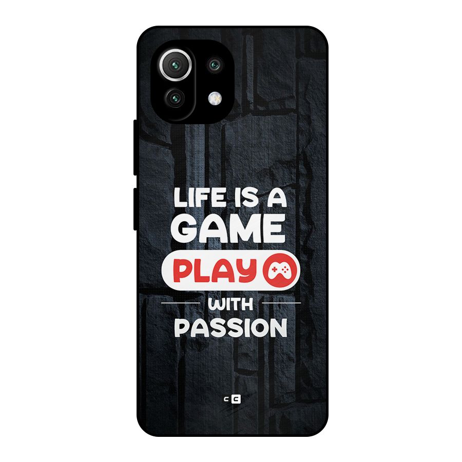 Play With Passion Metal Back Case for Mi 11 Lite