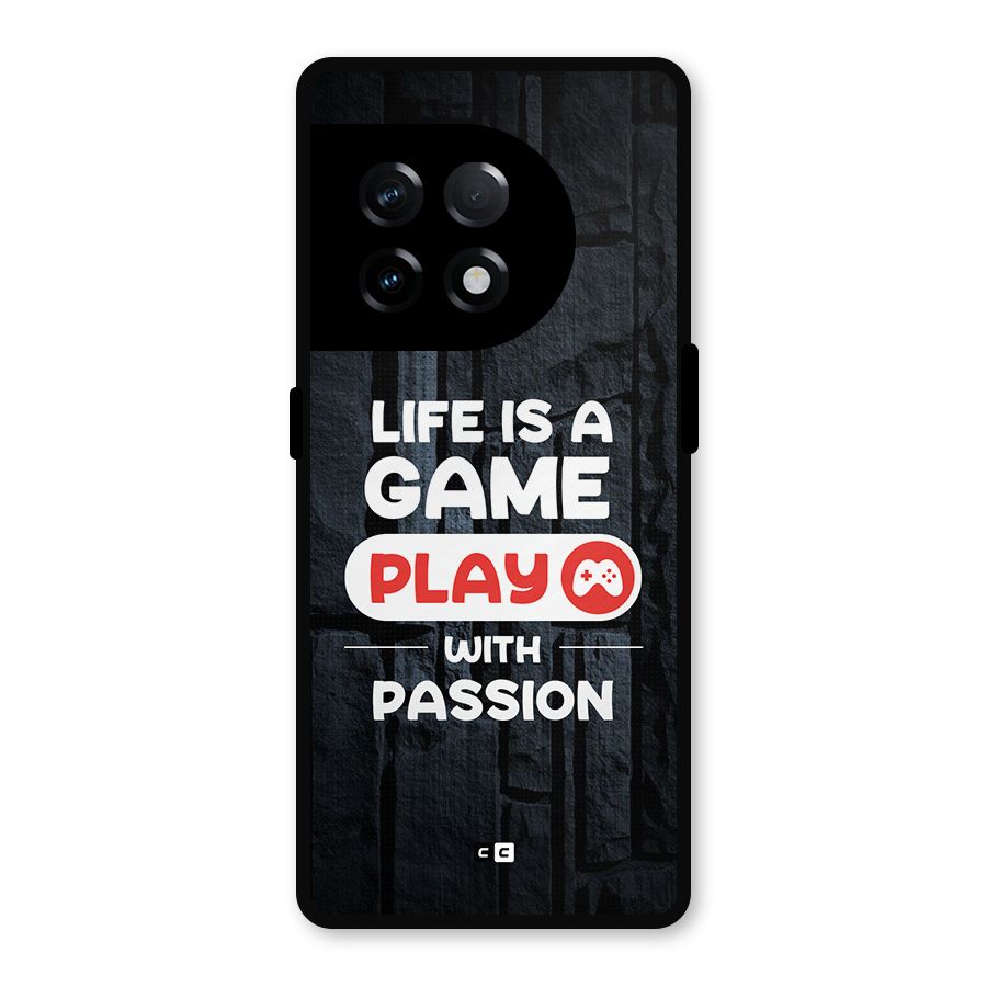 Play With Passion Metal Back Case for OnePlus 11R