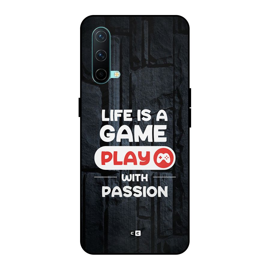 Play With Passion Metal Back Case for OnePlus Nord CE 5G