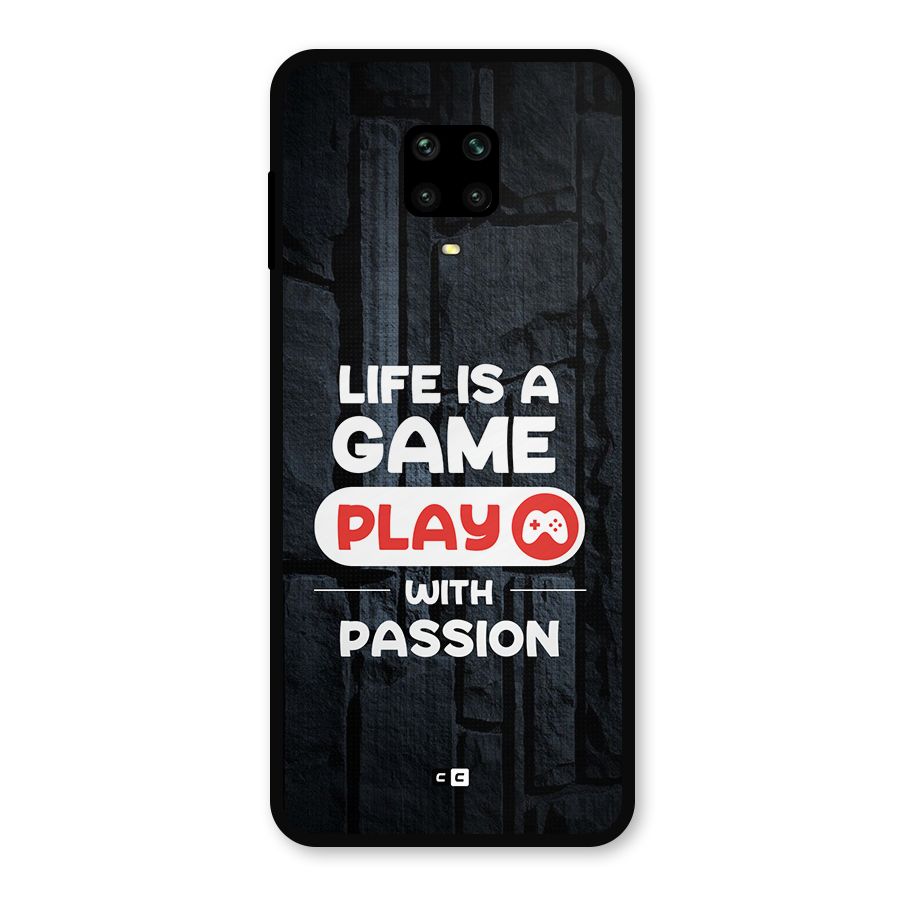 Play With Passion Metal Back Case for Poco M2