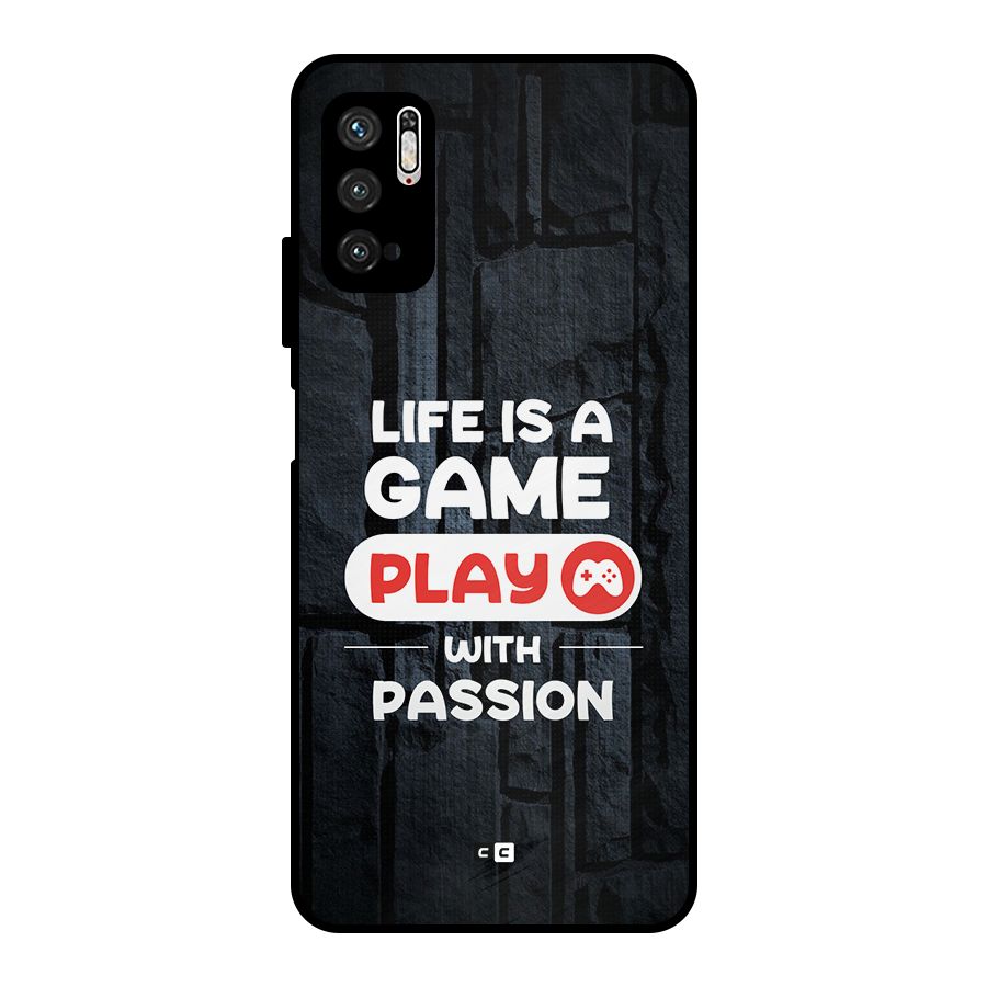 Play With Passion Metal Back Case for Poco M3 Pro 5G