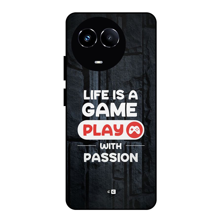 Play With Passion Metal Back Case for Realme 11 5G