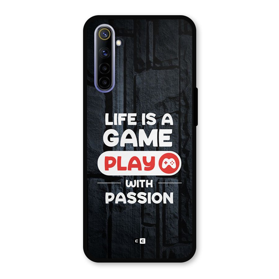 Play With Passion Metal Back Case for Realme 6i
