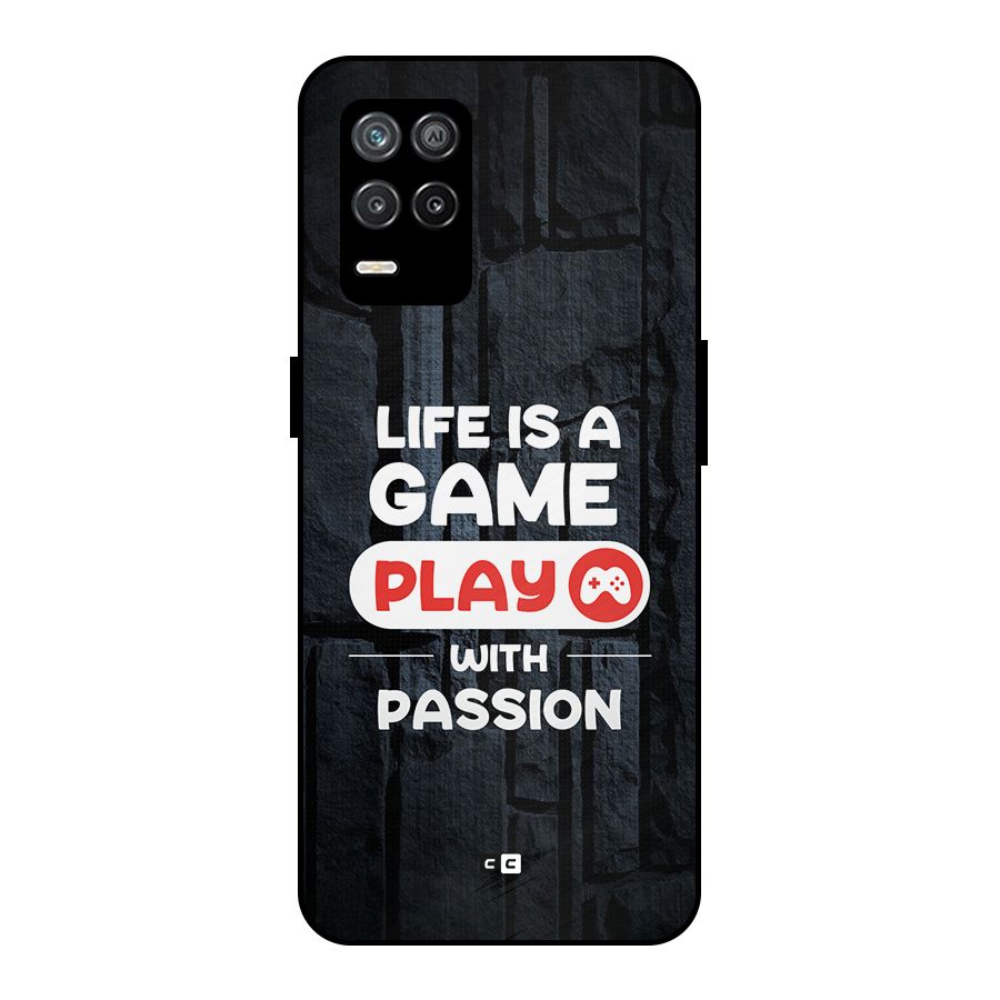 Play With Passion Metal Back Case for Realme 8 5G