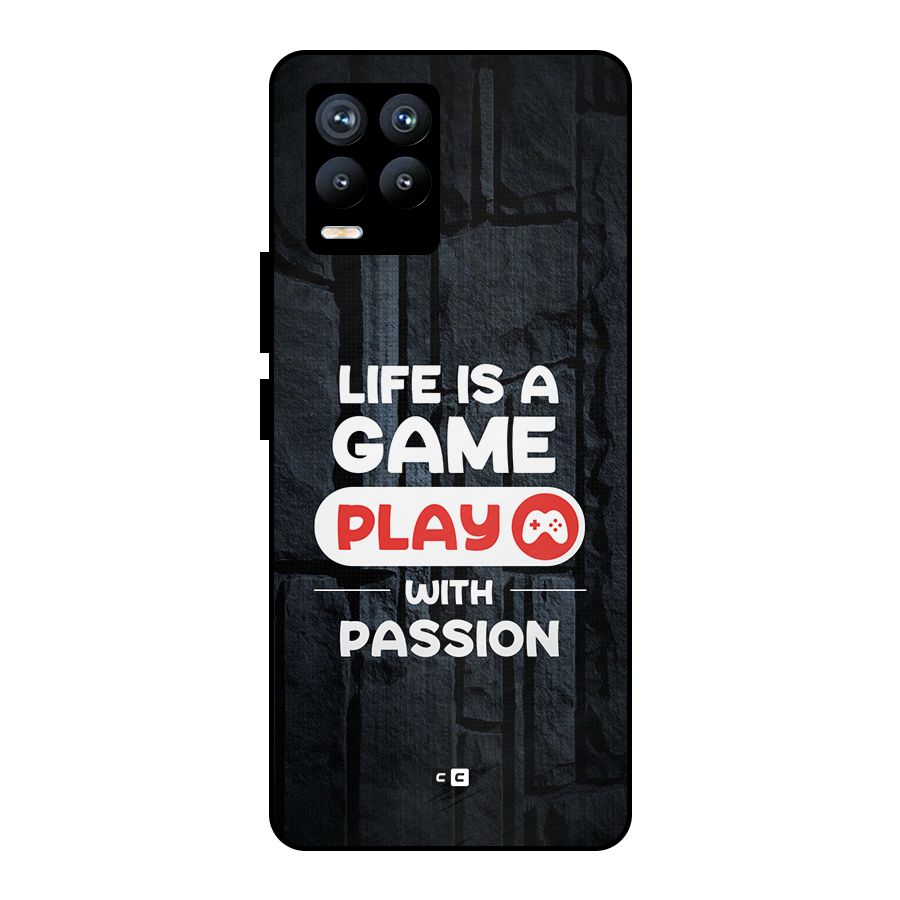 Play With Passion Metal Back Case for Realme 8 Pro