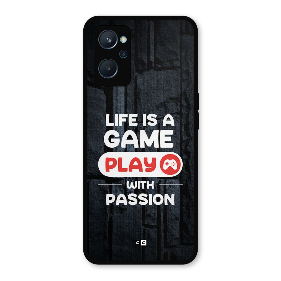 Play With Passion Metal Back Case for Realme 9i