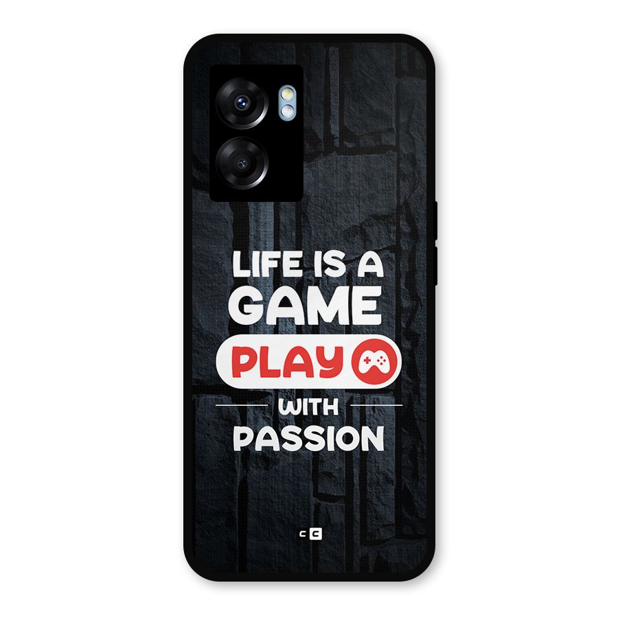 Play With Passion Metal Back Case for Realme Narzo 50 5G