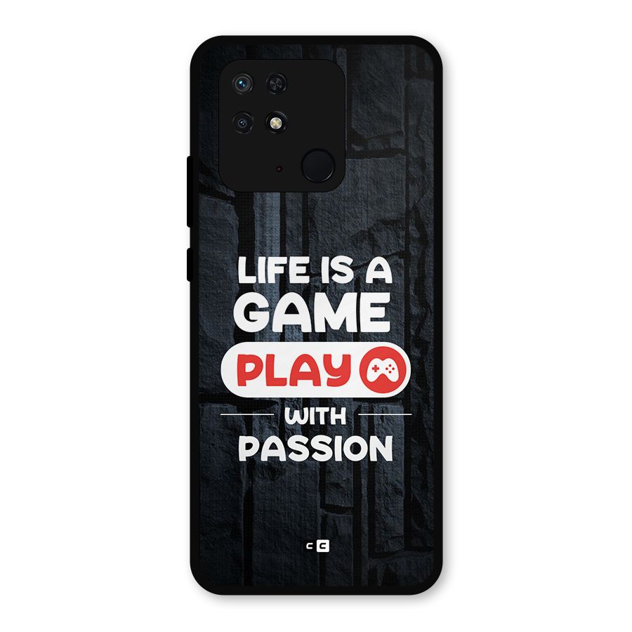 Play With Passion Metal Back Case for Redmi 10 Power