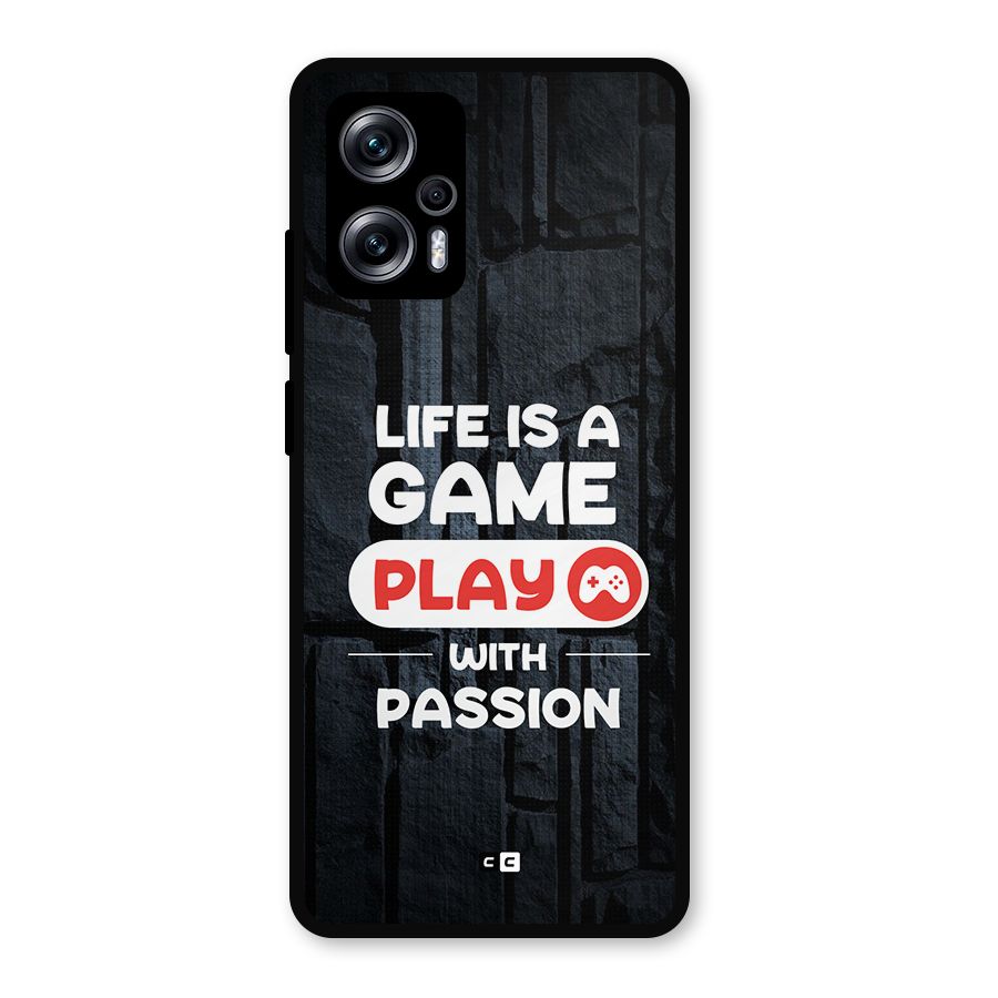 Play With Passion Metal Back Case for Redmi K50i