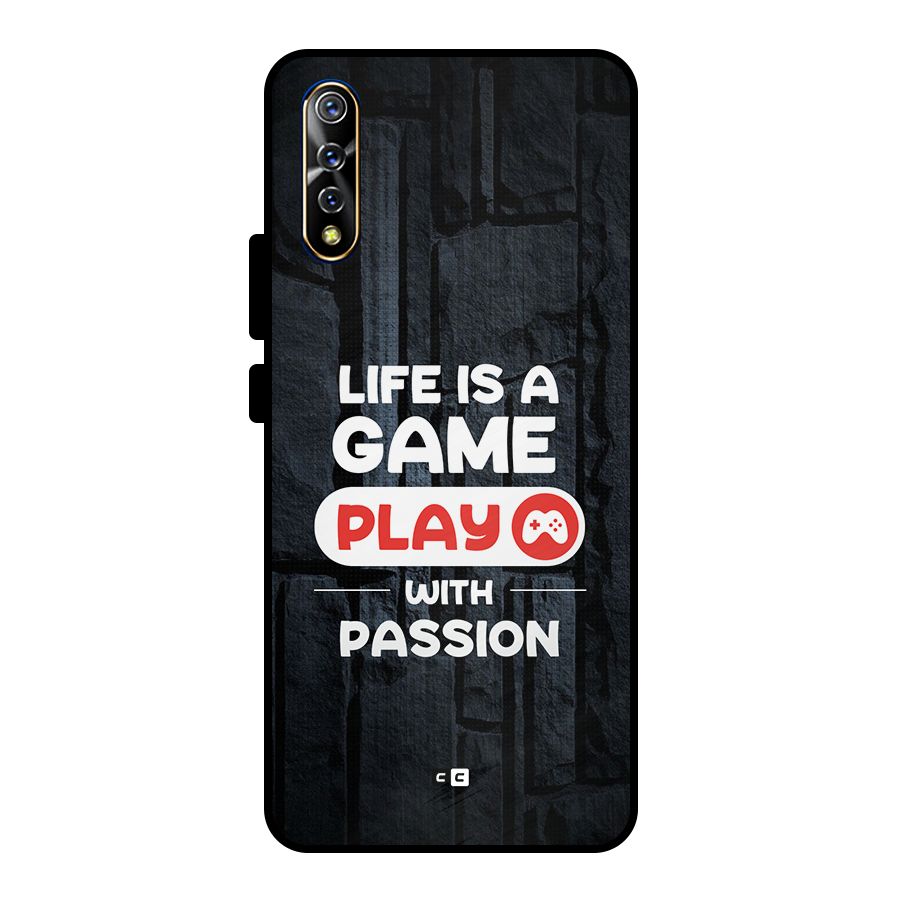 Play With Passion Metal Back Case for Vivo S1