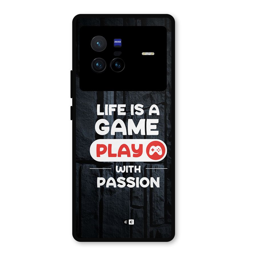 Play With Passion Metal Back Case for Vivo X80