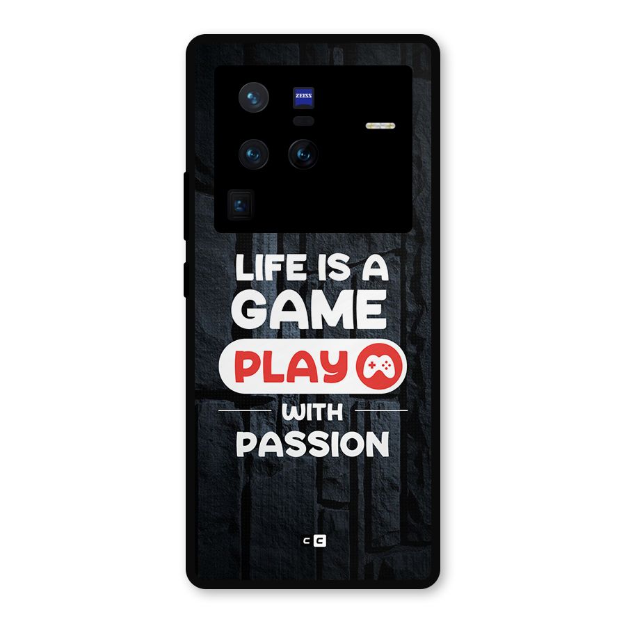 Play With Passion Metal Back Case for Vivo X80 Pro