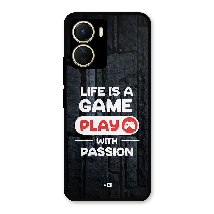 Play With Passion Metal Back Case for Vivo Y16