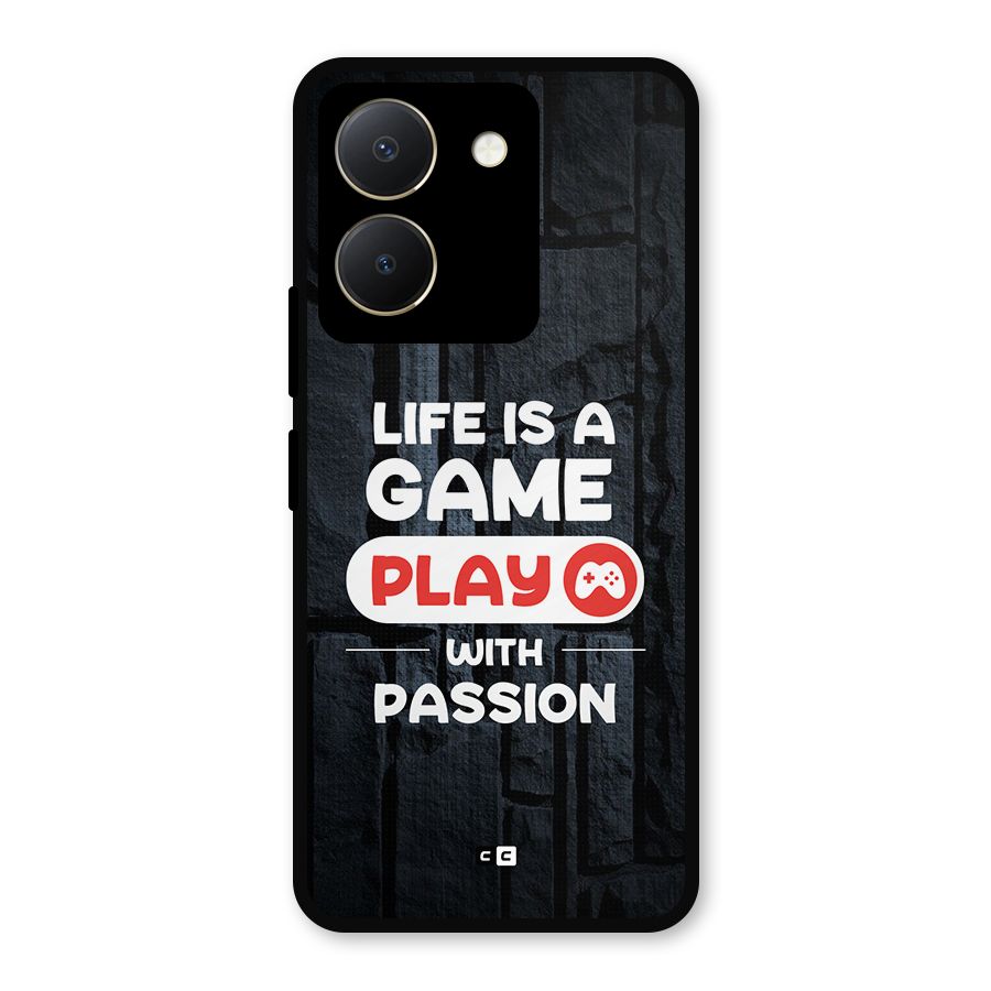 Play With Passion Metal Back Case for Vivo Y36