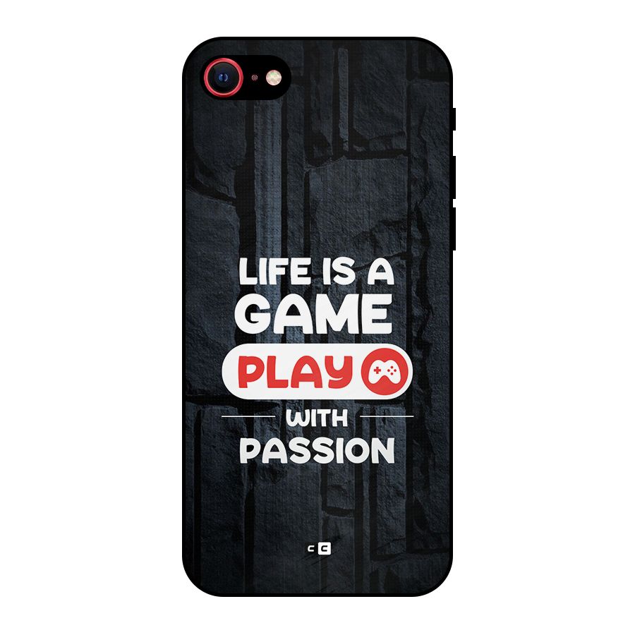 Play With Passion Metal Back Case for iPhone 7