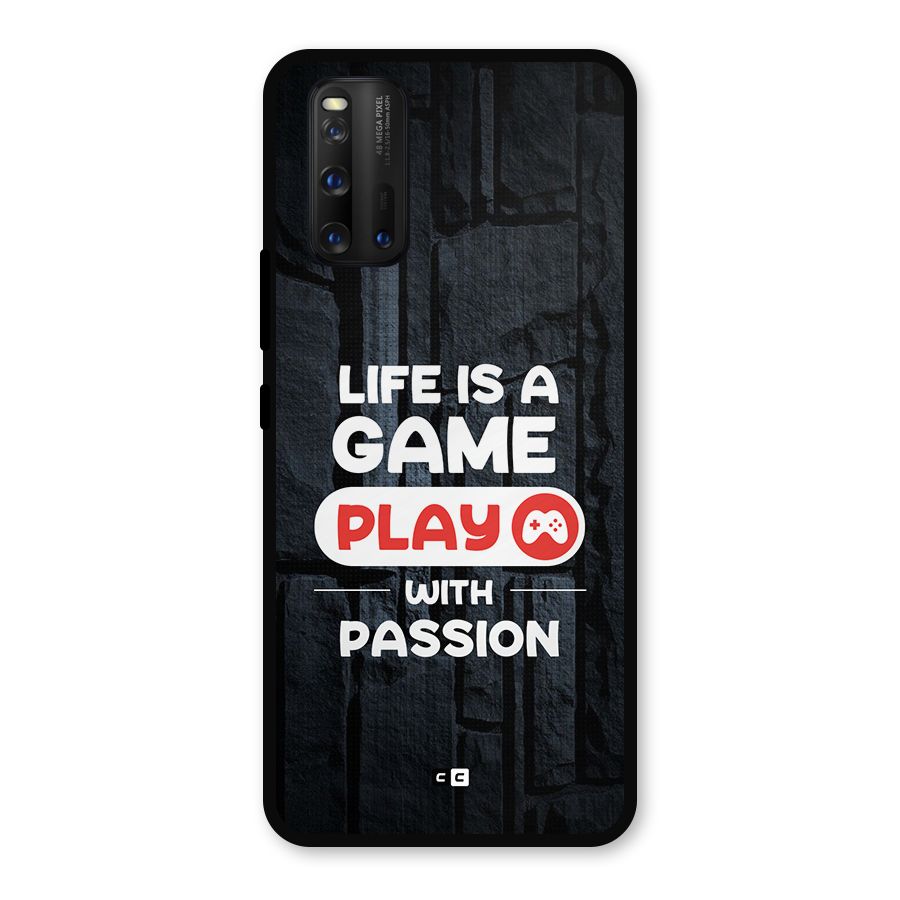Play With Passion Metal Back Case for iQOO 3