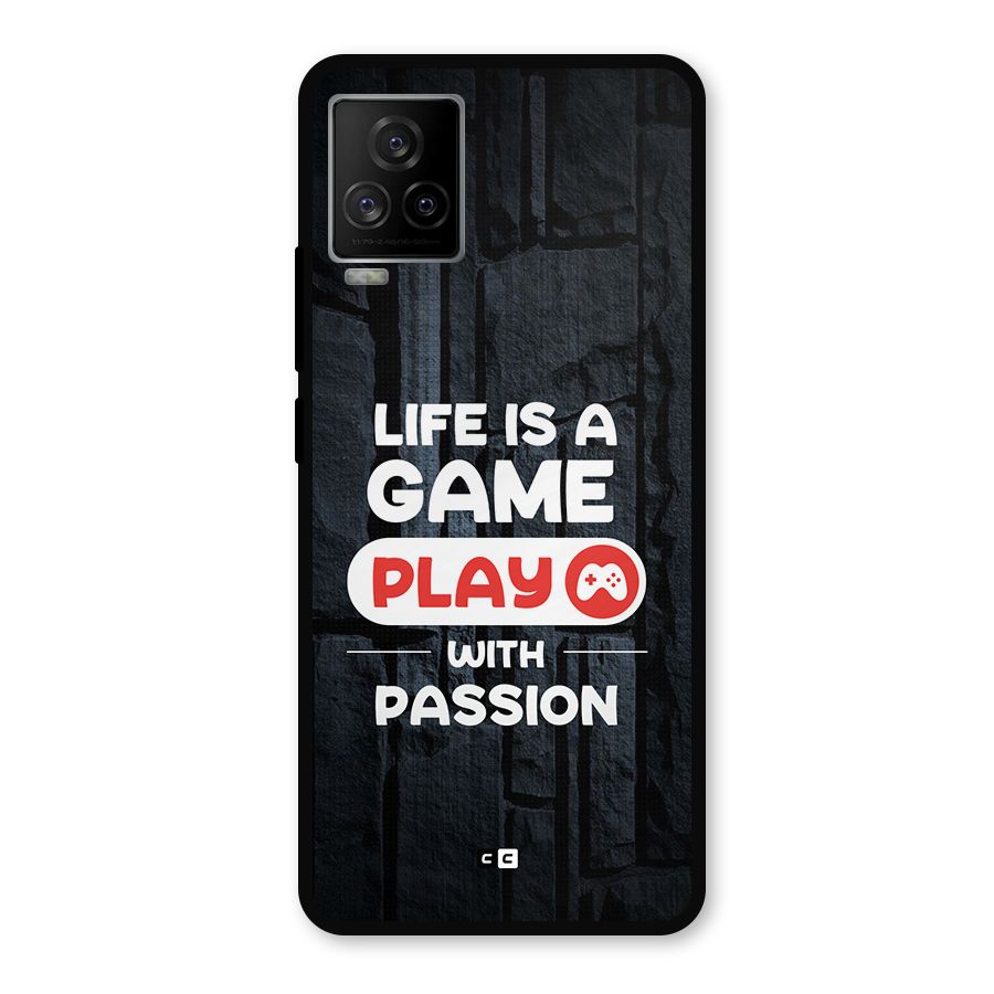 Play With Passion Metal Back Case for iQOO 7 Legend 5G
