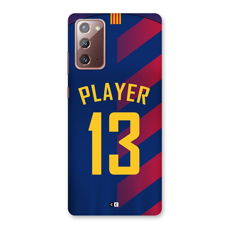 Player Thirteen Back Case for Galaxy Note 20