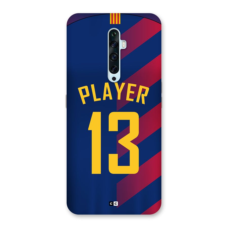 Player Thirteen Back Case for Oppo Reno2 Z