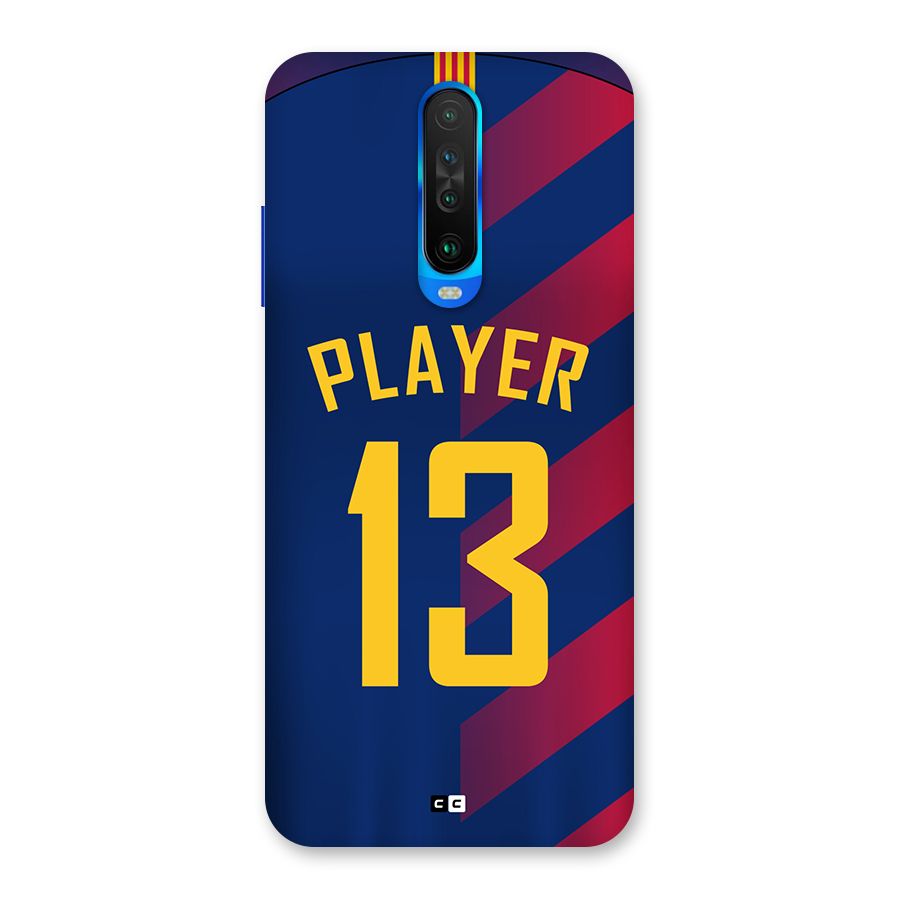 Player Thirteen Back Case for Poco X2