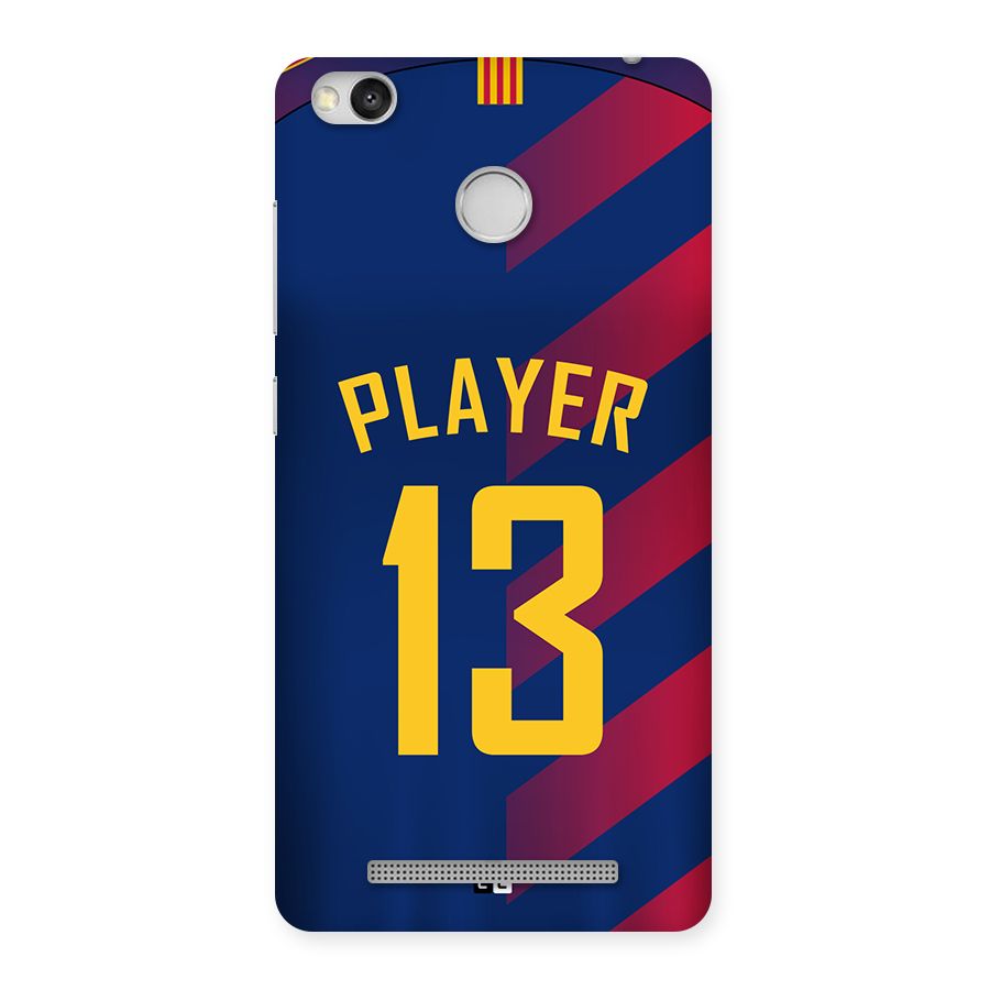 Player Thirteen Back Case for Redmi 3S Prime