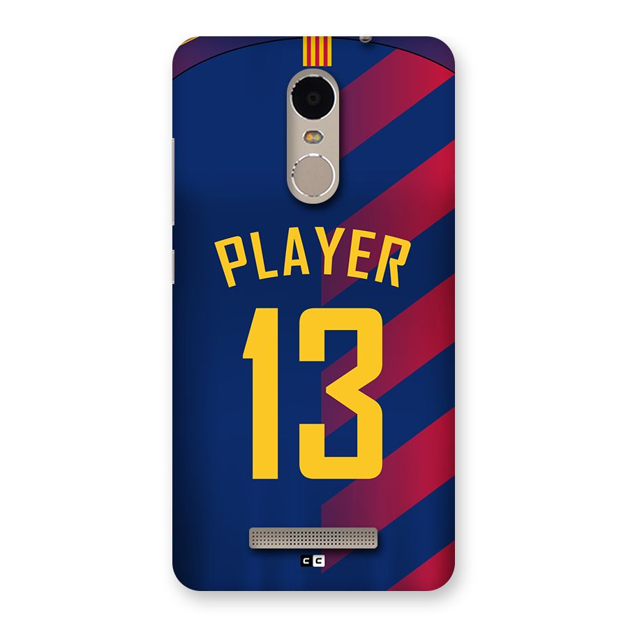 Player Thirteen Back Case for Redmi Note 3