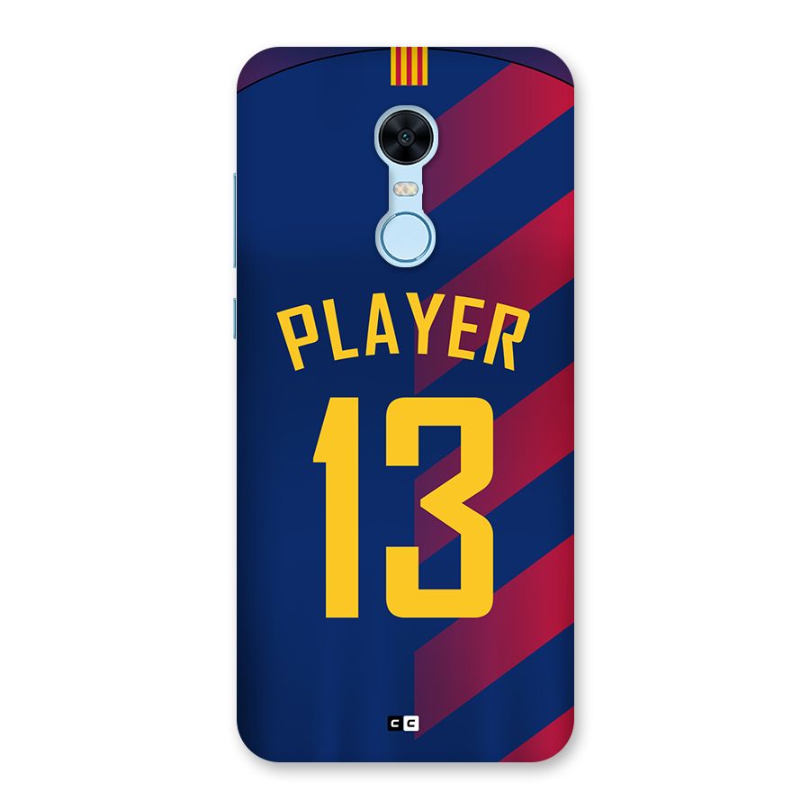 Player Thirteen Back Case for Redmi Note 5