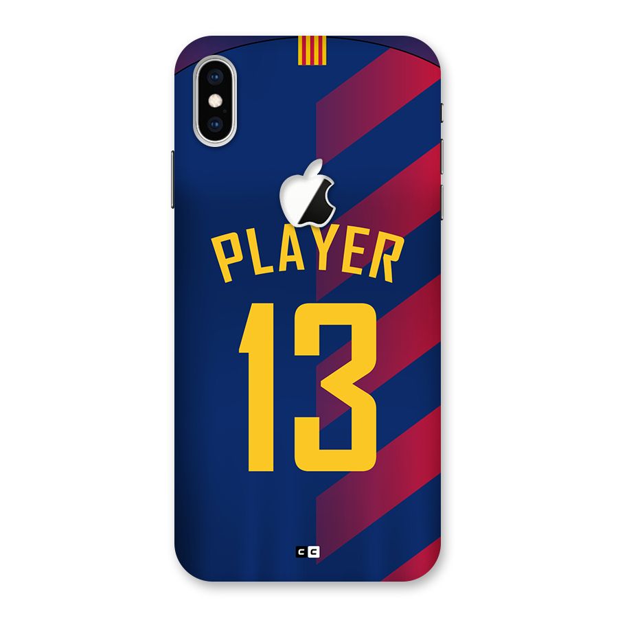 Player Thirteen Back Case for iPhone XS Max Apple Cut