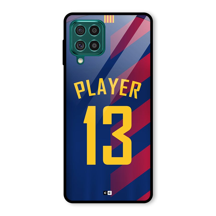Player Thirteen Glass Back Case for Galaxy F62