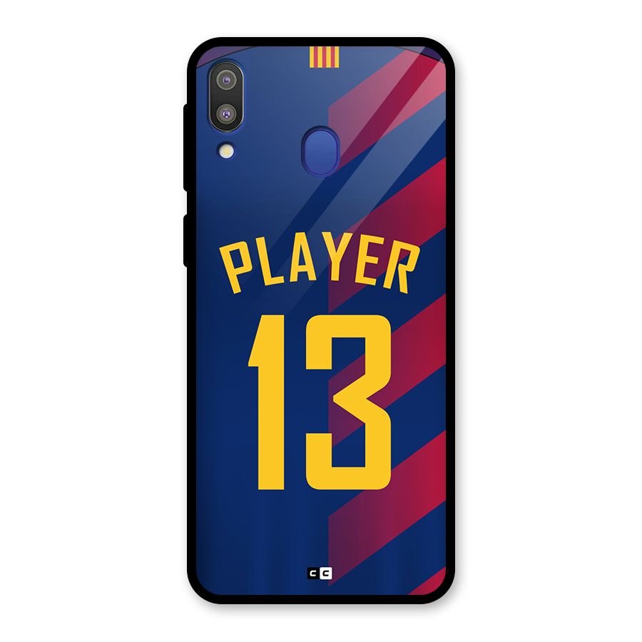 Player Thirteen Glass Back Case for Galaxy M20