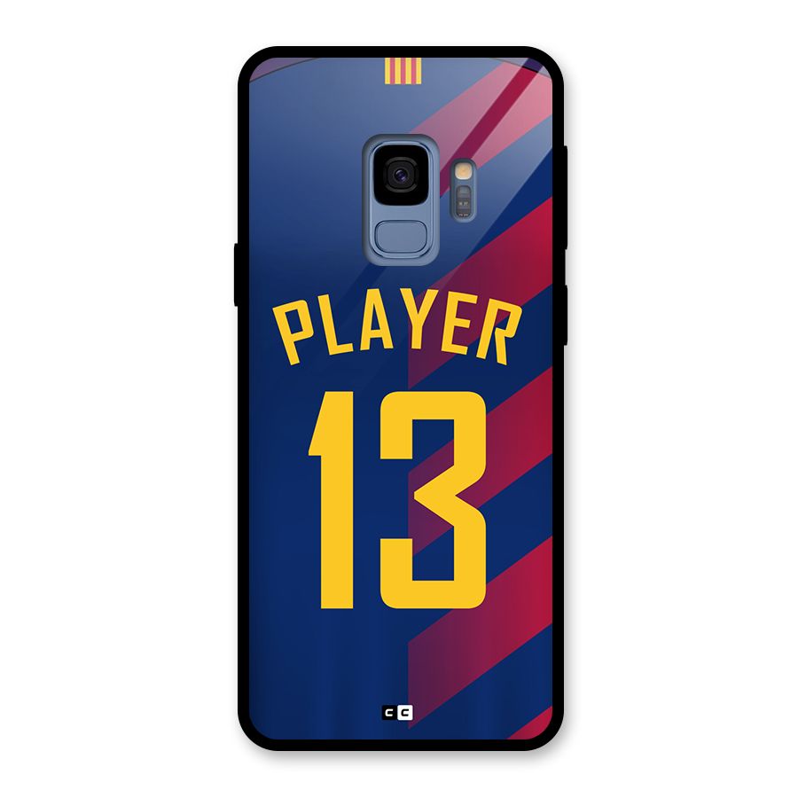 Player Thirteen Glass Back Case for Galaxy S9