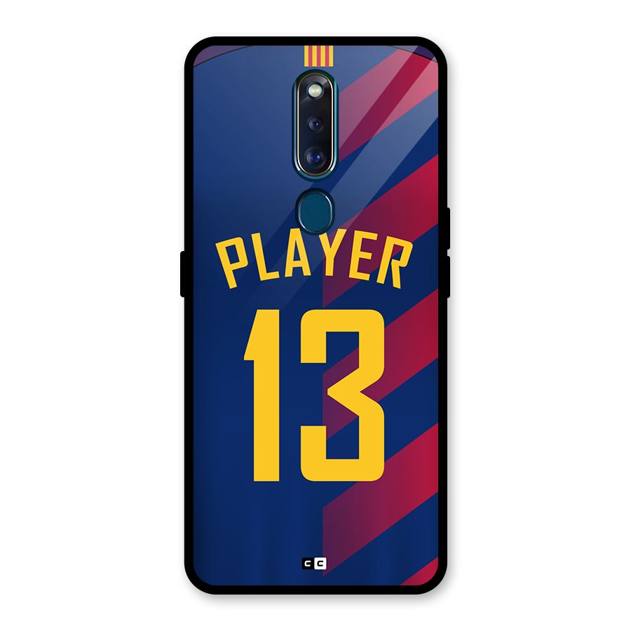 Player Thirteen Glass Back Case for Oppo F11 Pro