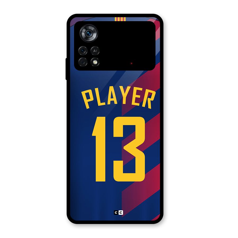 Player Thirteen Glass Back Case for Poco X4 Pro 5G