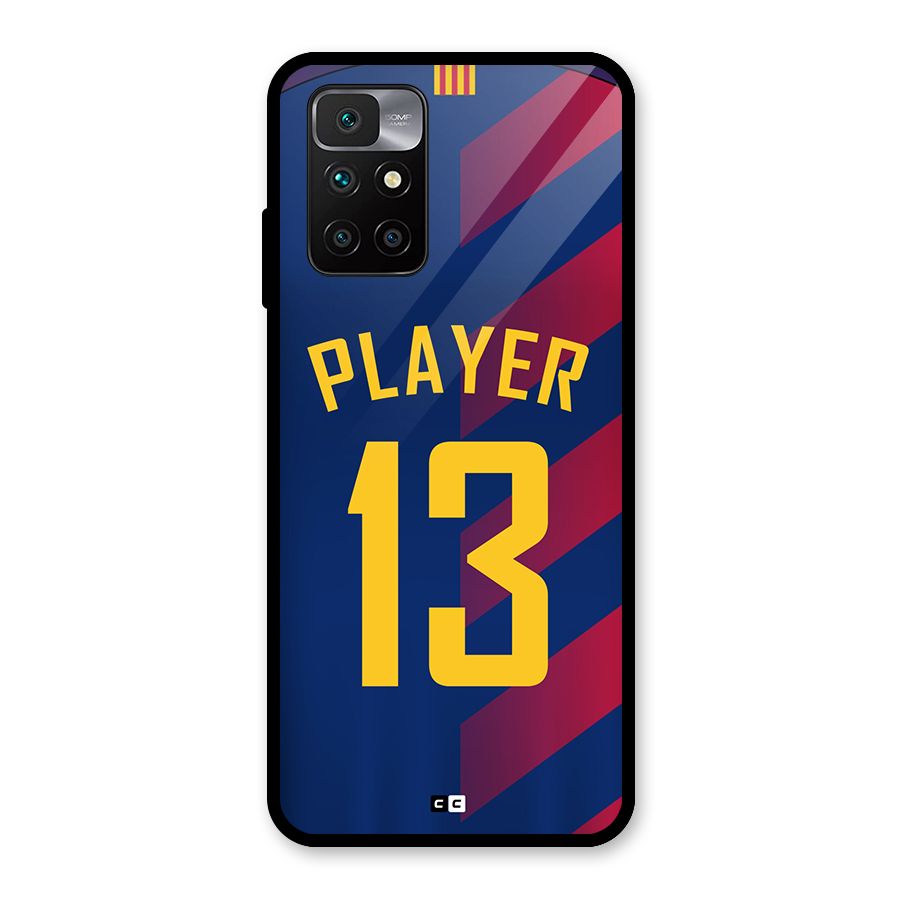 Player Thirteen Glass Back Case for Redmi 10 Prime