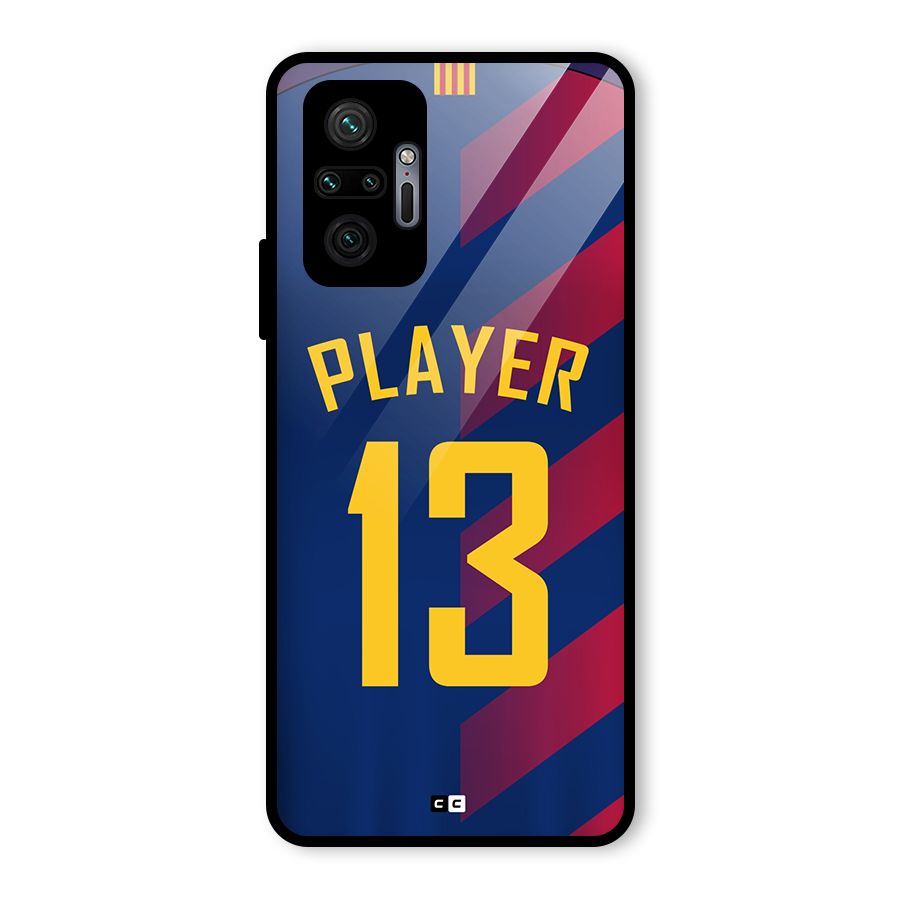 Player Thirteen Glass Back Case for Redmi Note 10 Pro Max