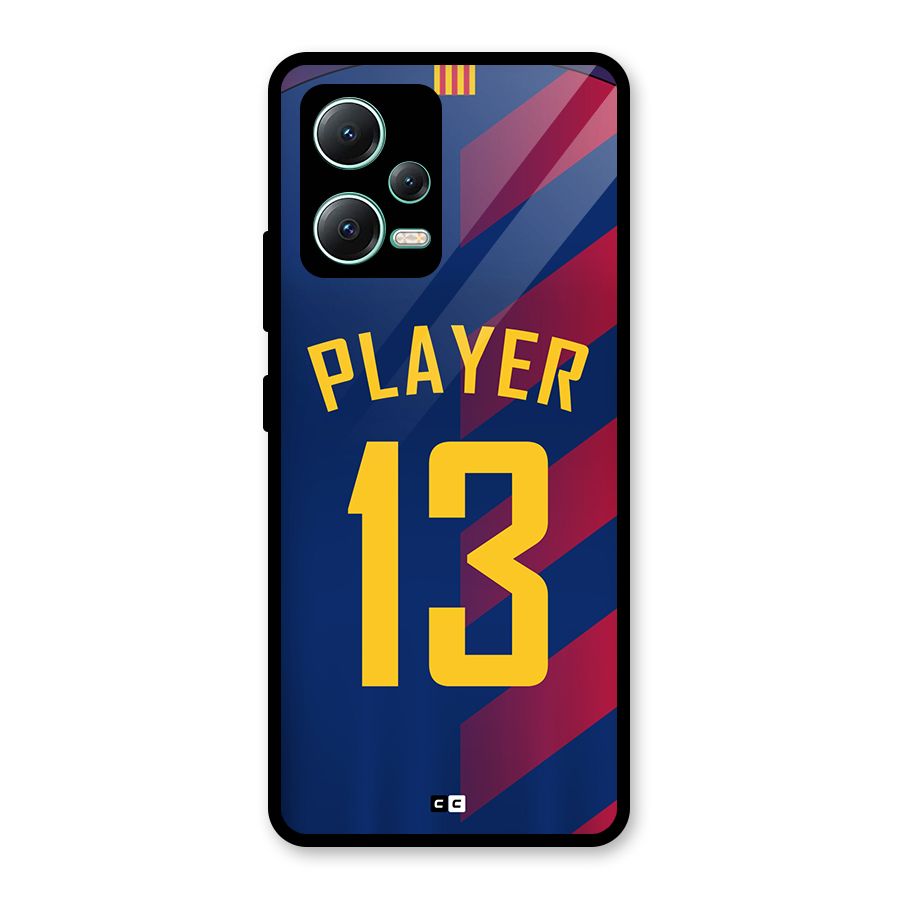 Player Thirteen Glass Back Case for Redmi Note 12 5G
